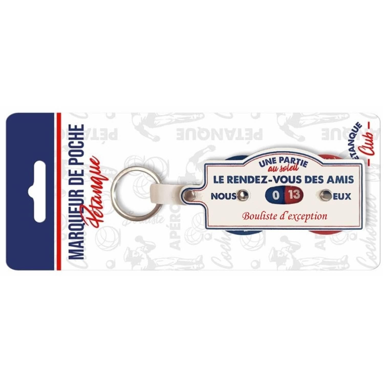 Marqueur de poche points Pétanque Club 4x13cm