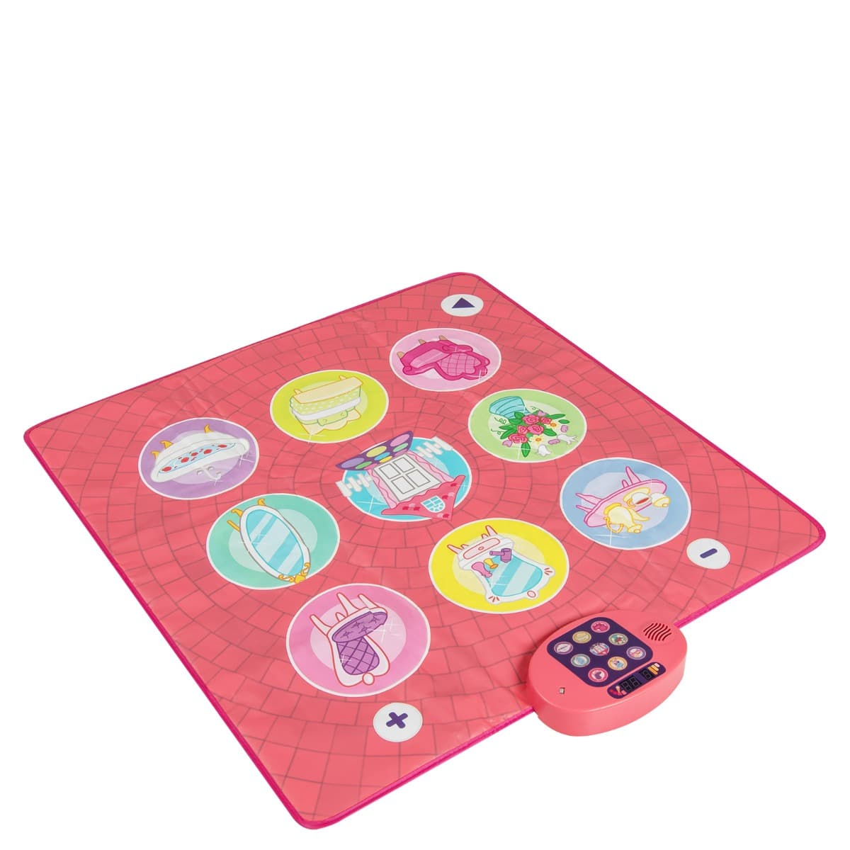 CostwayTapis de Danse Amusant pour Enfants Jouet avec 5 Niveaux 9 Sons de Clavier et 9 Morceaux de Démonstration Affichage Des Scores pour 3+ Ans Rose