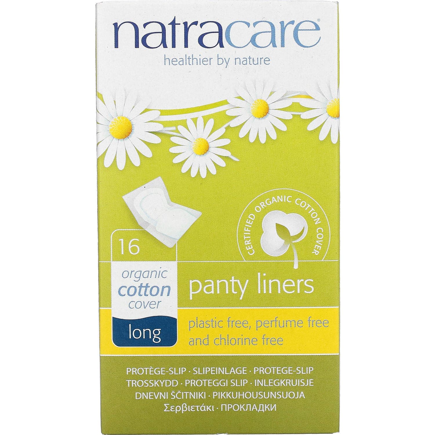Natracare compresses Longues Protege Slip 16uts