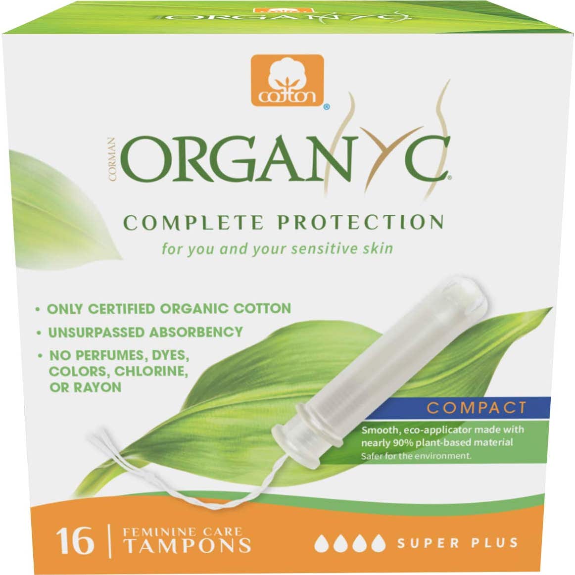 Organyc T Super Plus Applicateur compact 16 Unités